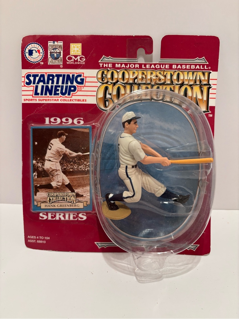 1996 Series Starting Lineup Cooperstown Collection Hank Greenberg Detroit Tigers